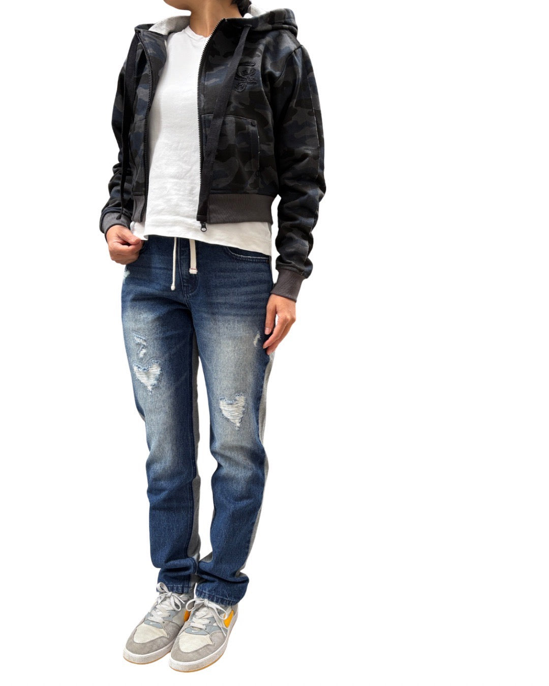 カットオフ スウェット ジップパーカー(Unisex/ユニセックス)