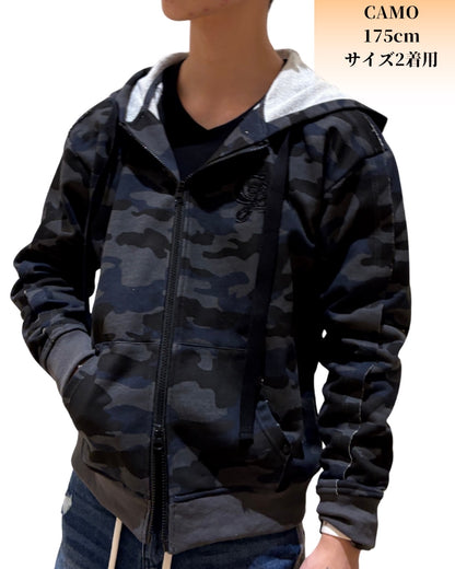 カットオフ スウェット ジップパーカー(Unisex/ユニセックス)