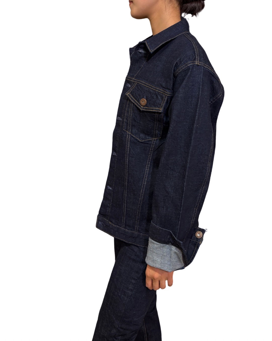 ワンウォッシュ デニム ジャケット(Unisex/ユニセックス)