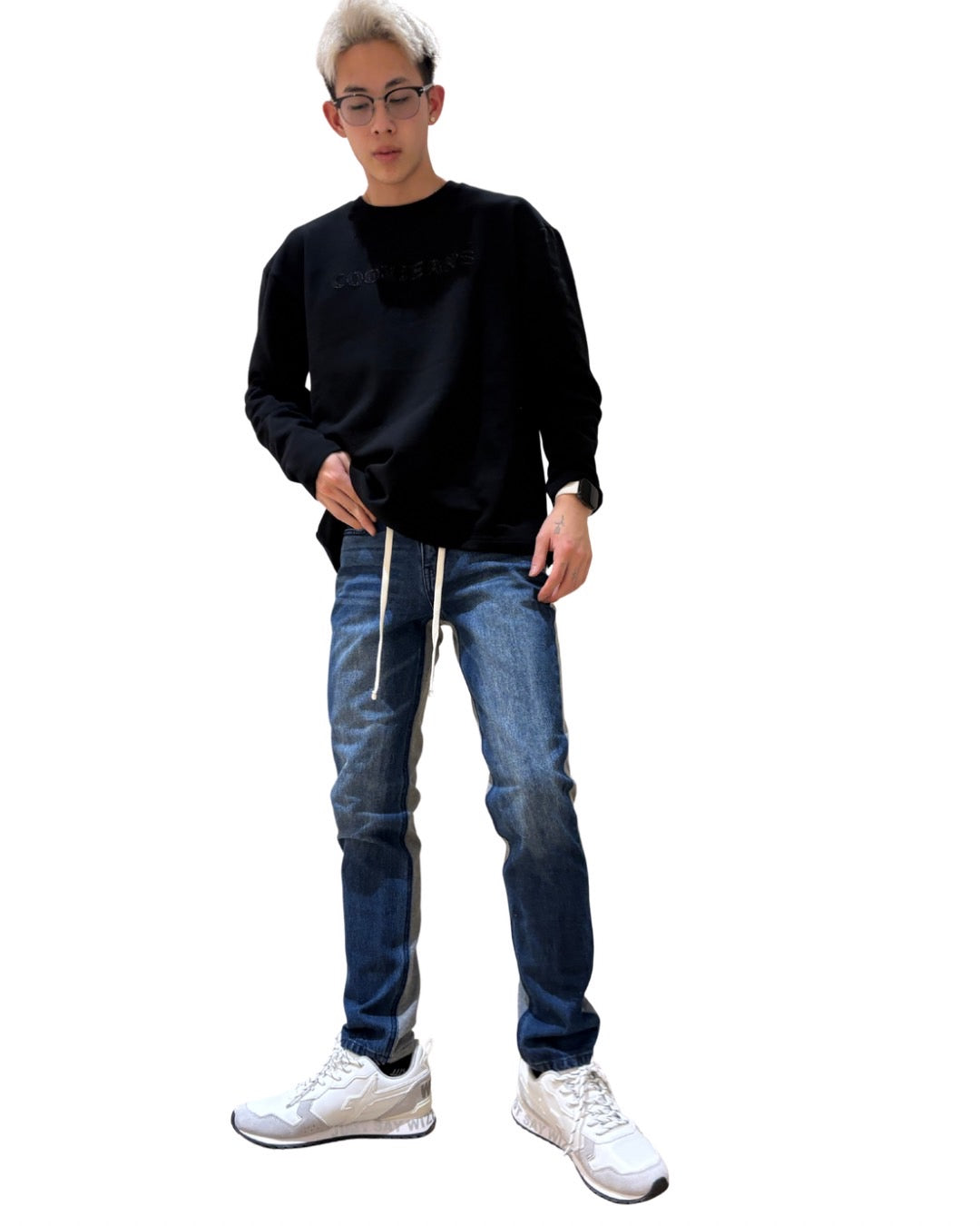 デニム スウェット 切替パンツ(Unisex/ユニセックス)