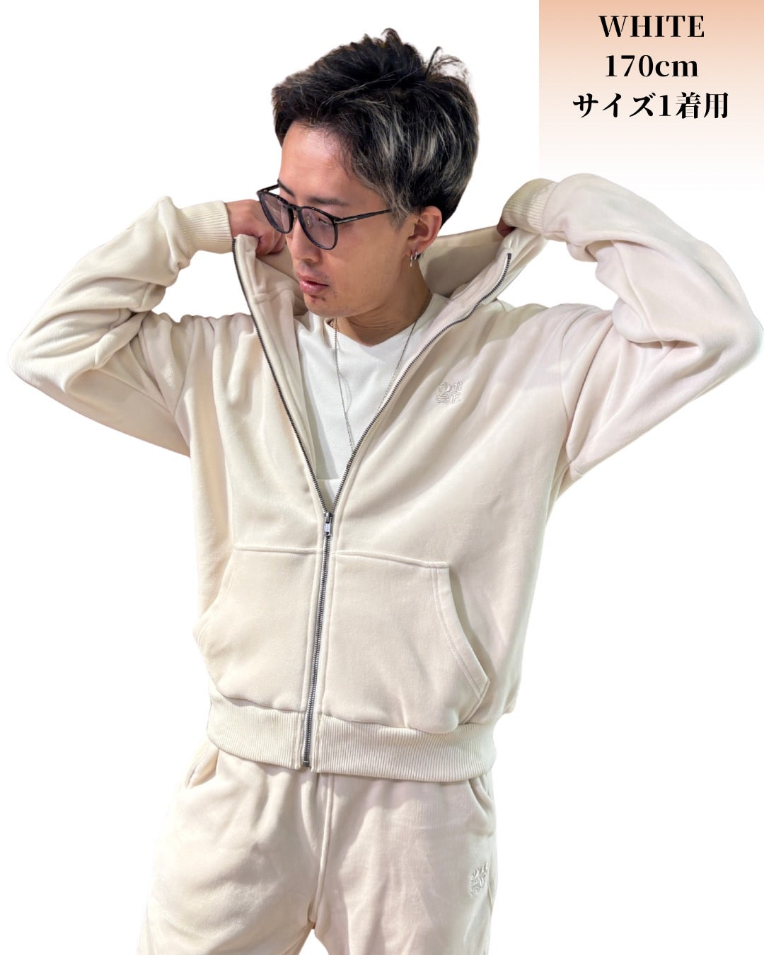 両面 マイクロスウェード ジップパーカー(Mens/メンズ)