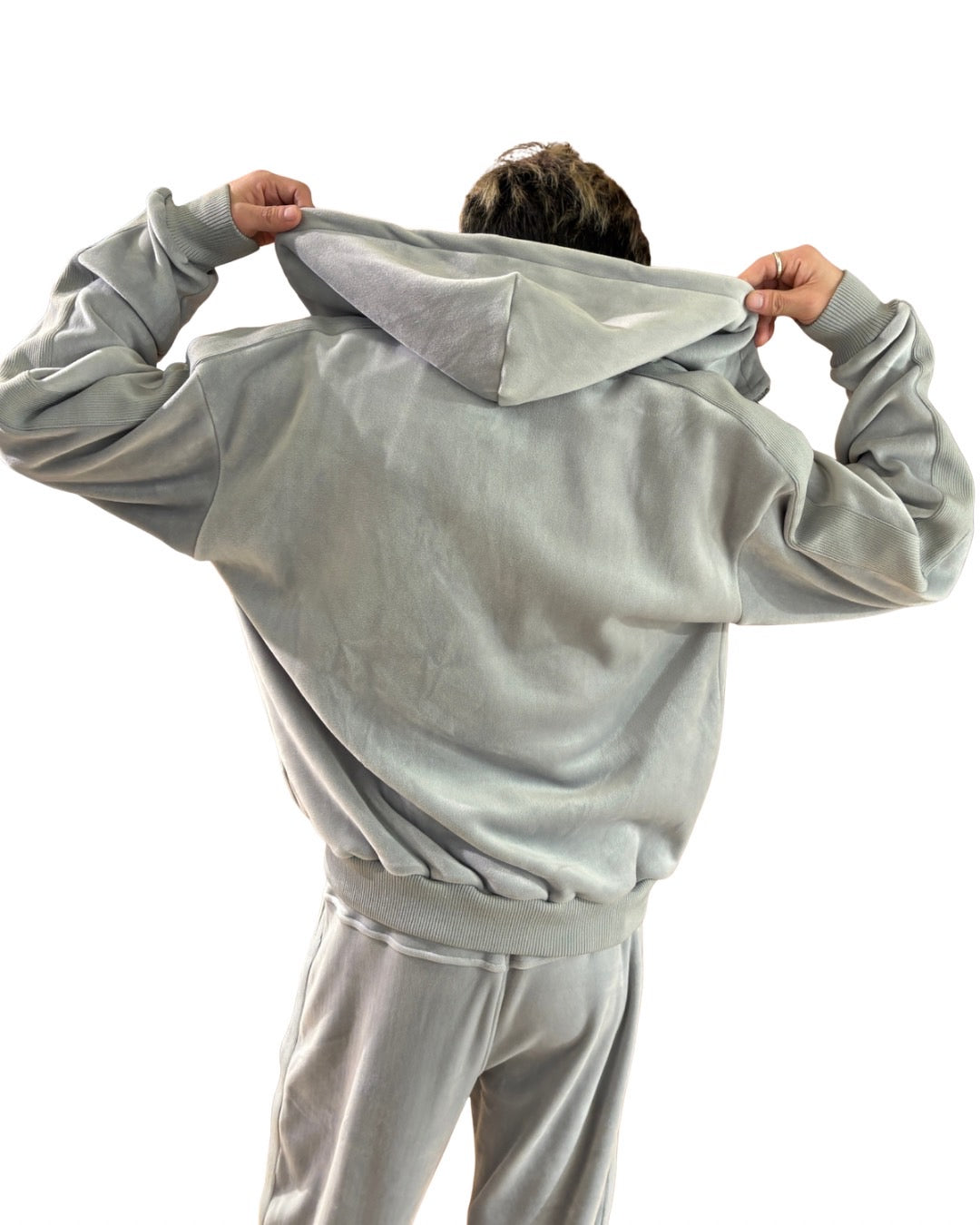 両面 マイクロスウェード ジップパーカー(Mens/メンズ)