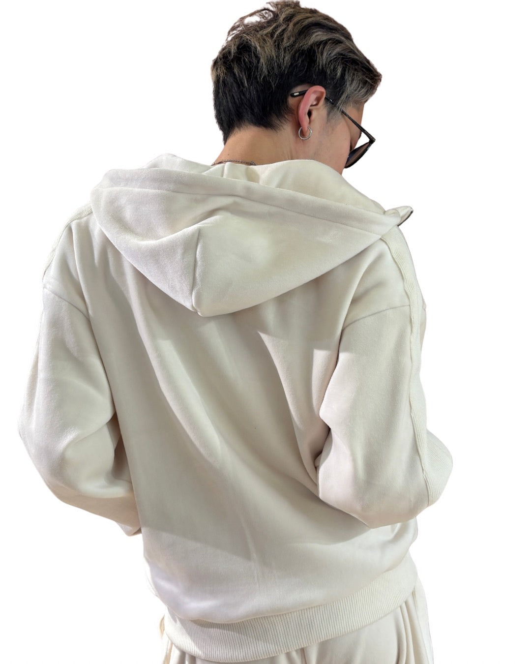 両面 マイクロスウェード ジップパーカー(Mens/メンズ)