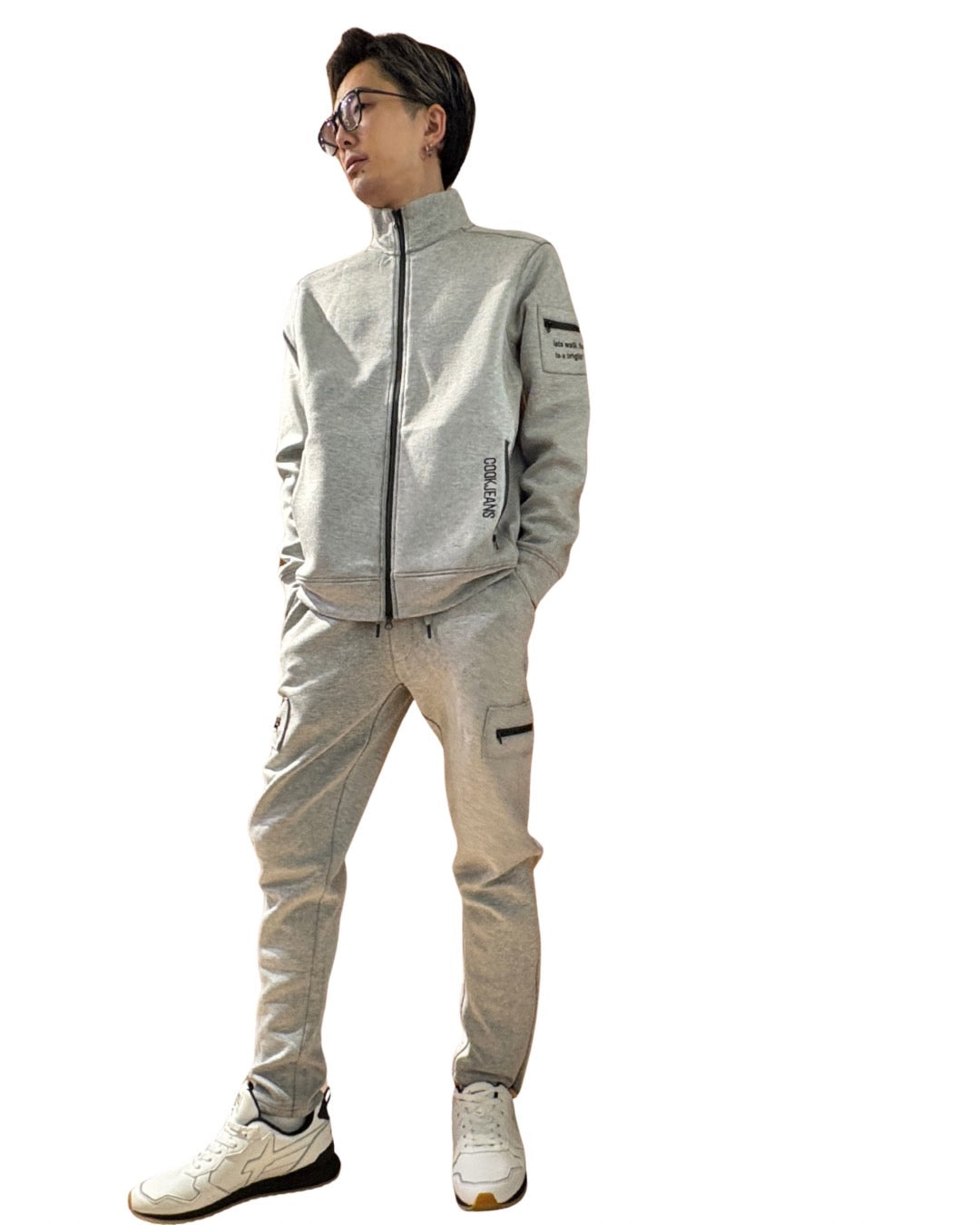 スタンド 襟 ジップジャケット(Unisex/ユニセックス)