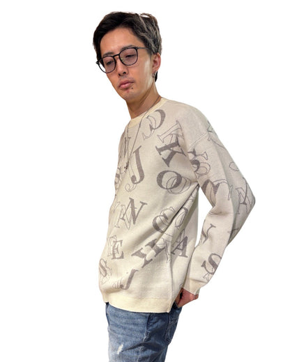 ランダム ロゴ ニット(Unisex/ユニセックス)