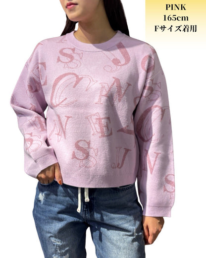 ランダム ロゴ ニット(Ladies/レディース)