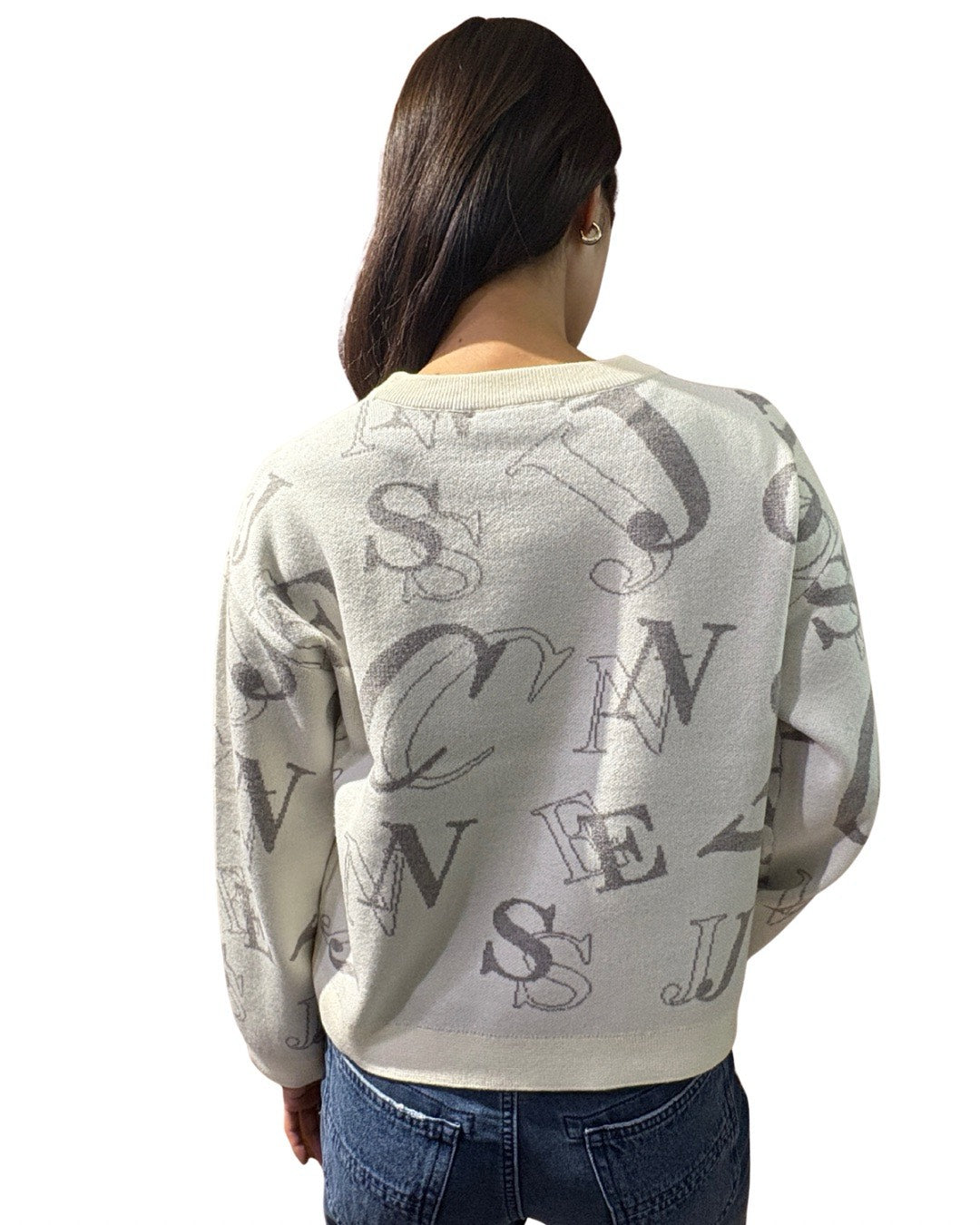 ランダム ロゴ ニット(Ladies/レディース)