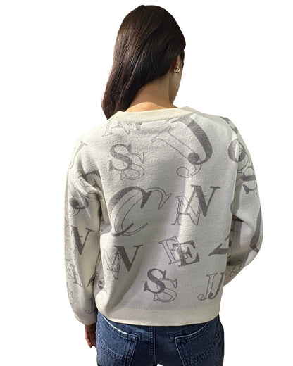 ランダム ロゴ ニット(Ladies/レディース)