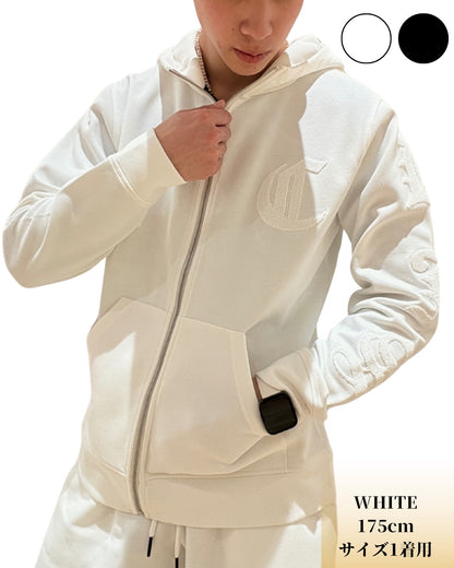 パイルワッペン ジップ フード ジャケット(Mens/メンズ)