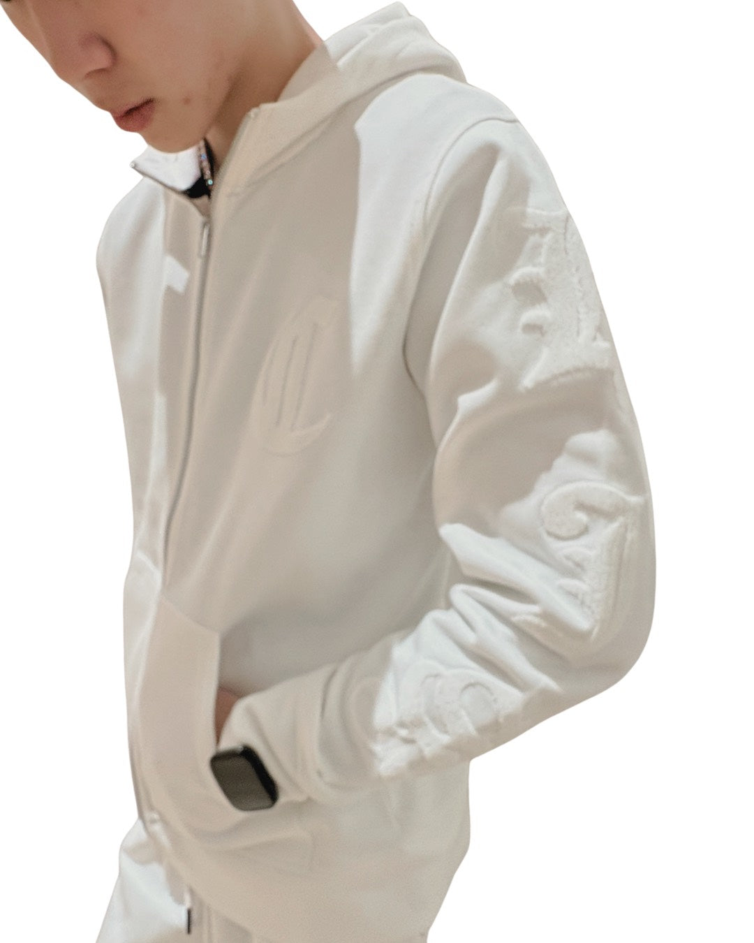 パイルワッペン ジップ フード ジャケット(Mens/メンズ)