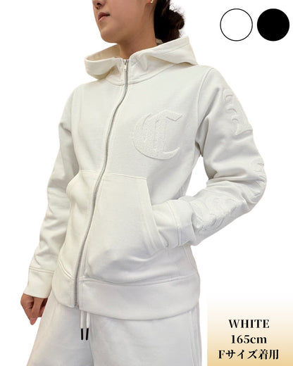 パイルワッペン ジップ フード ジャケット(Ladies/レディース)